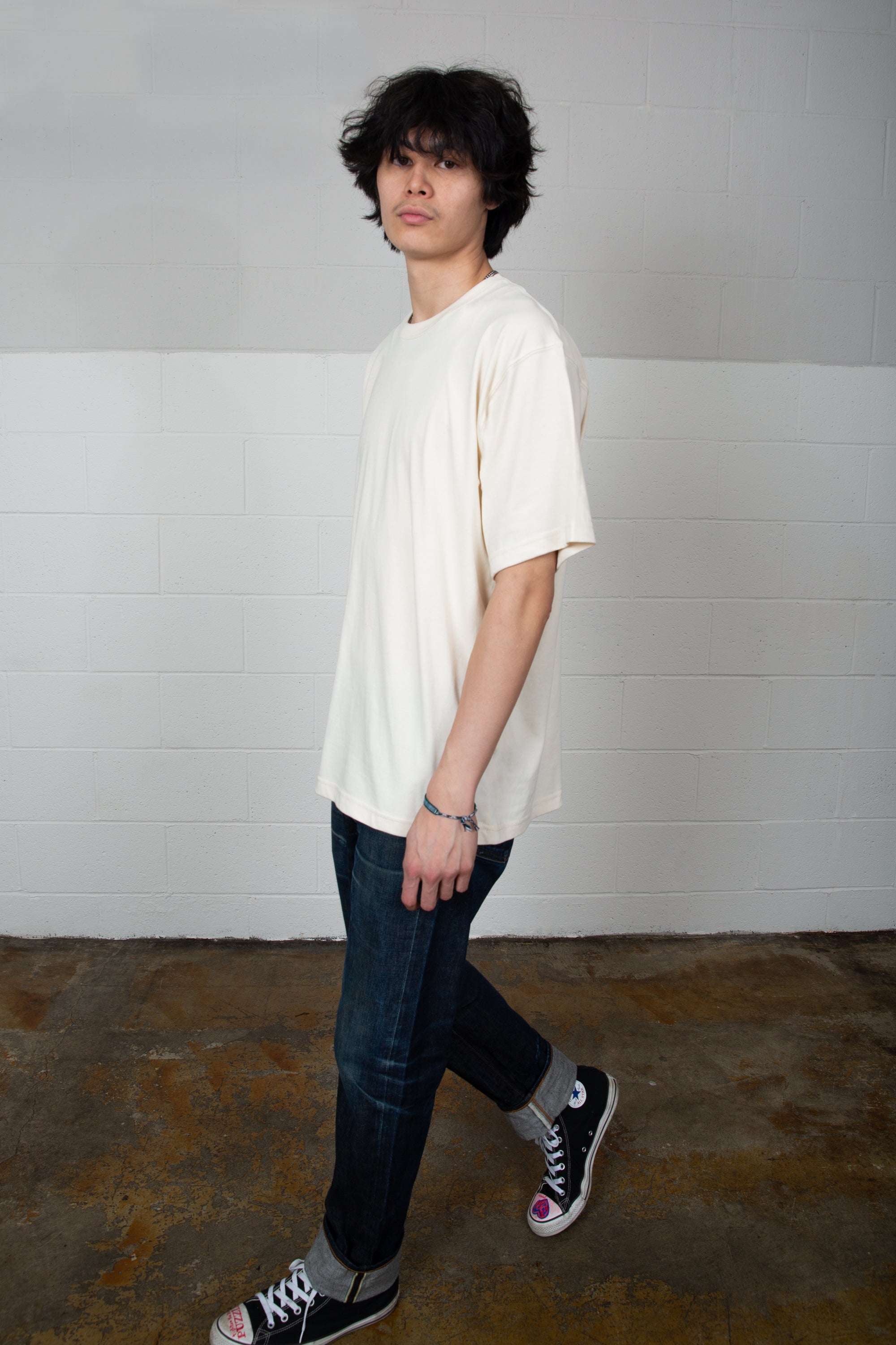 Edwin - RELAXED FIT TEE - NATURAL