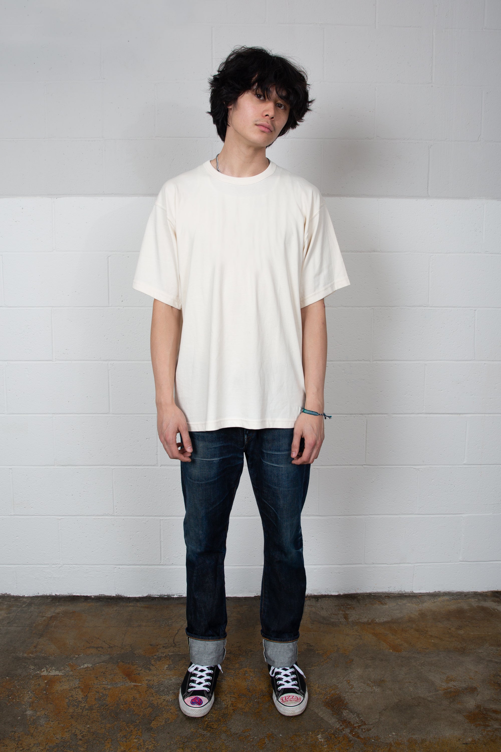 Edwin - RELAXED FIT TEE - NATURAL