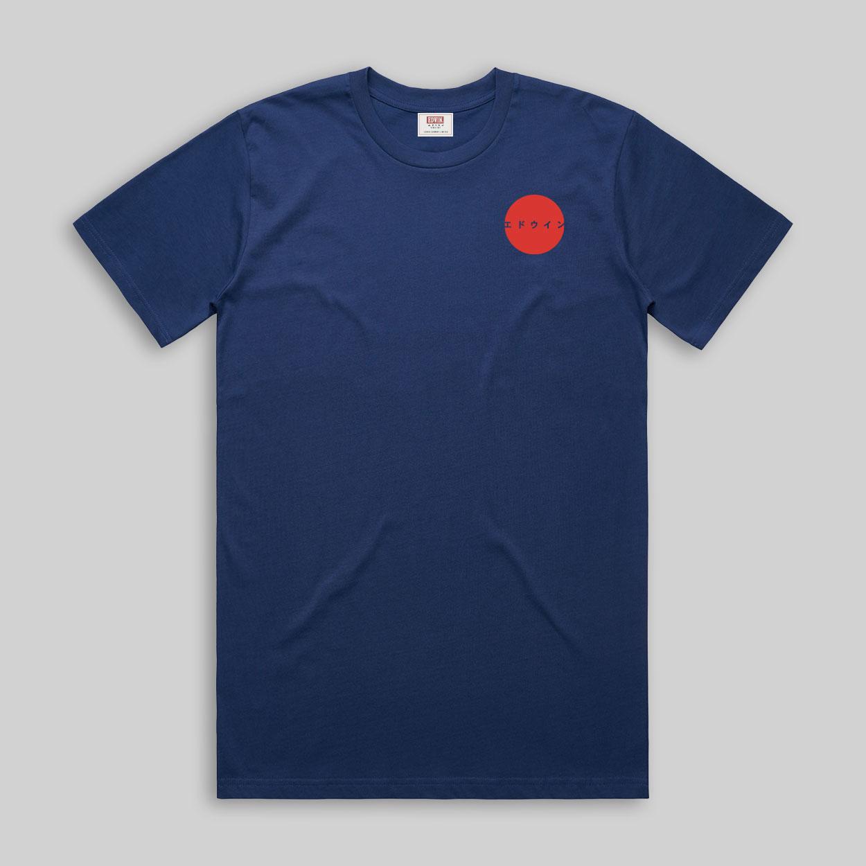 Edwin 100 % Recycled Cotton COBALT Short Sleeve Tee