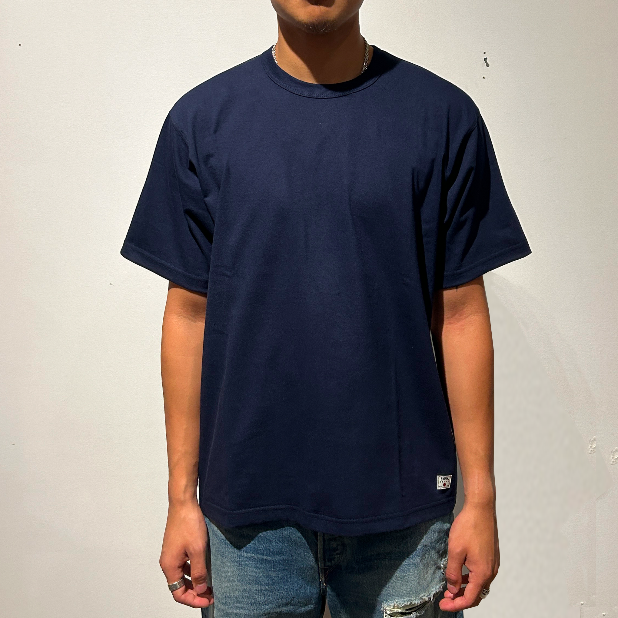 Edwin - RELAXED FIT TEE - NAVY