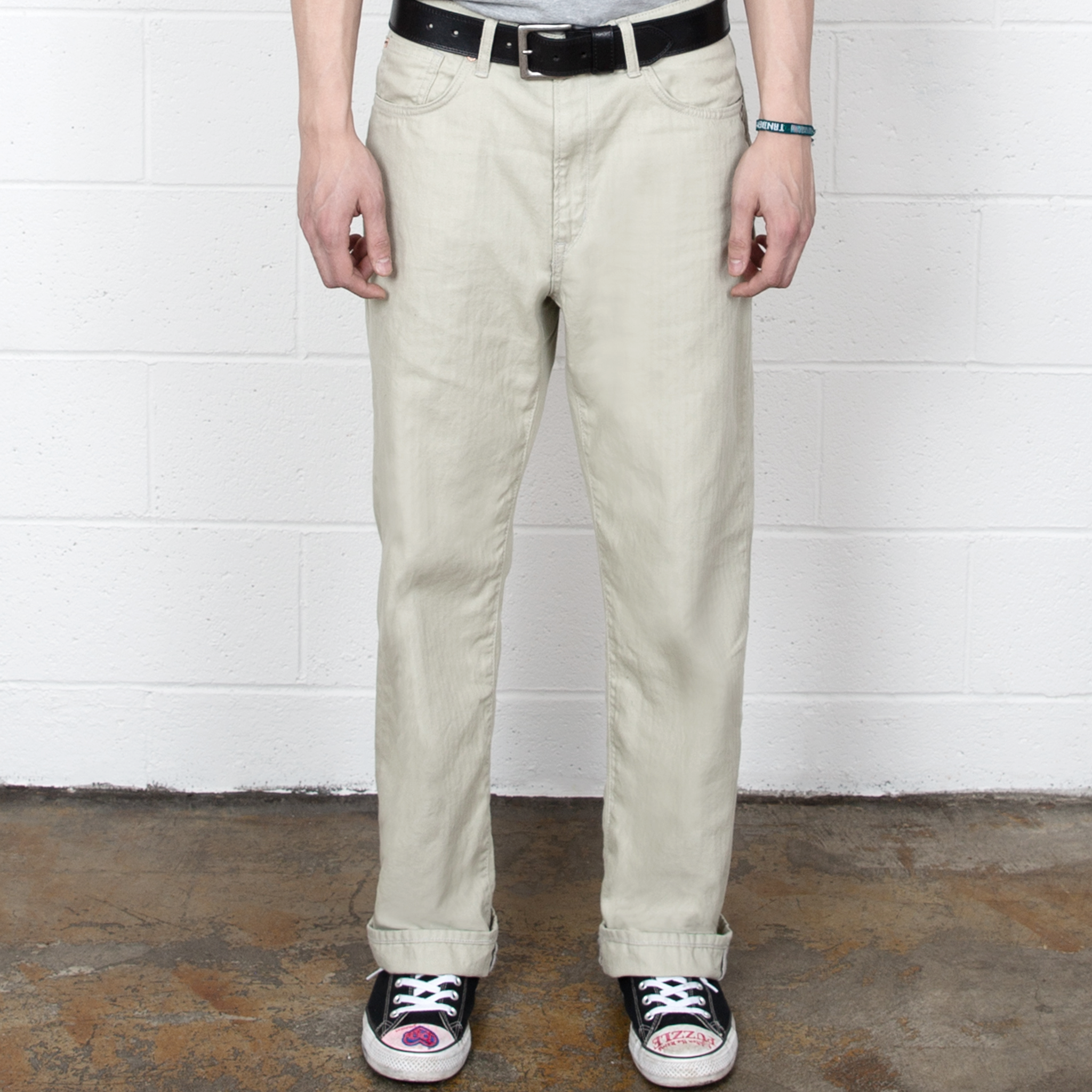 Aomori HERRINGBONE SAGE Regular Straight