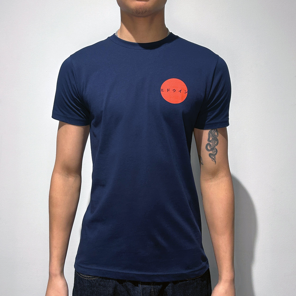 Edwin 100 % Recycled Cotton COBALT Short Sleeve Tee