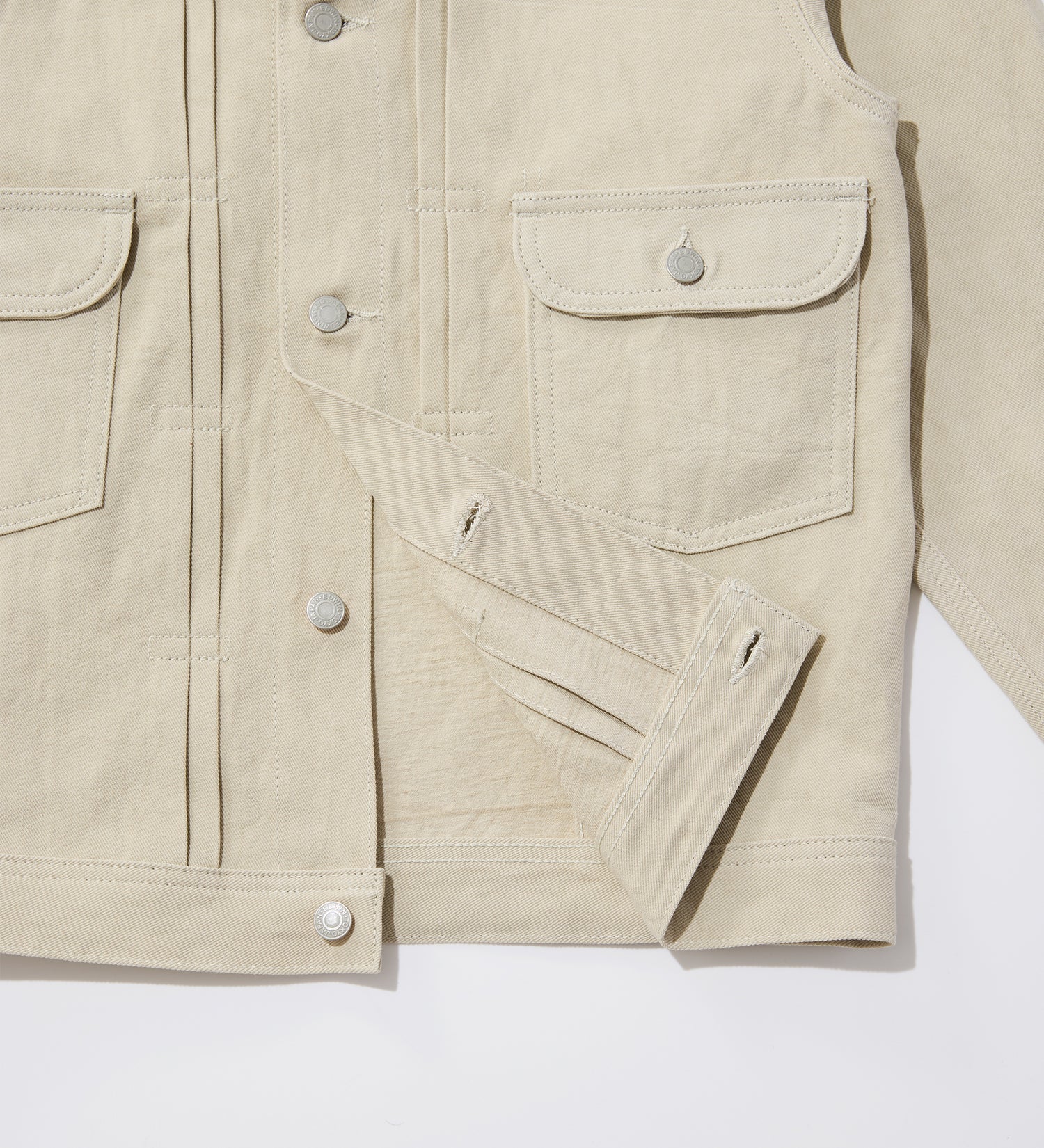 COTTON LINEN JACKET ECRU