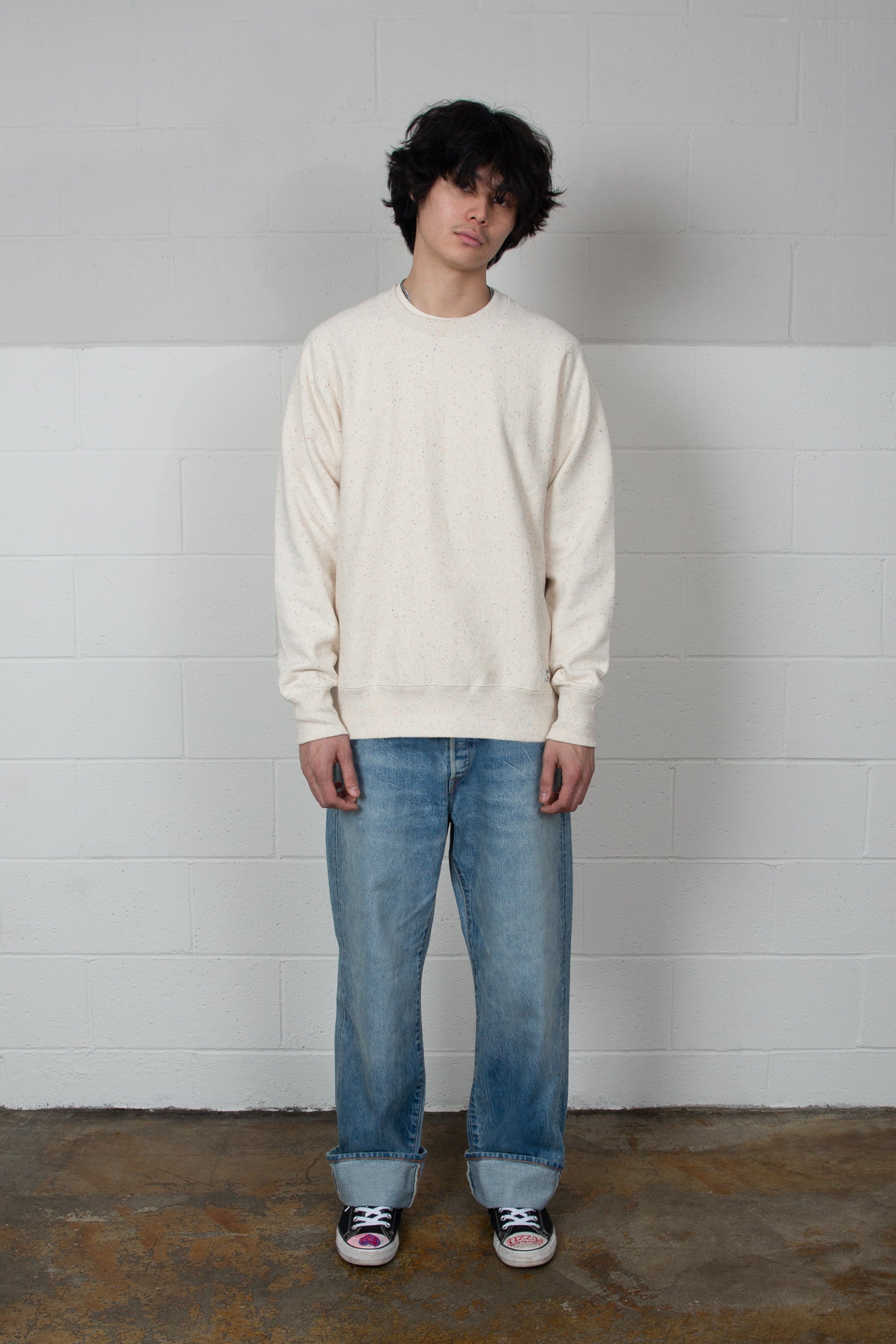Edwin - CLASSIC CREW - NATURAL SPECKLE