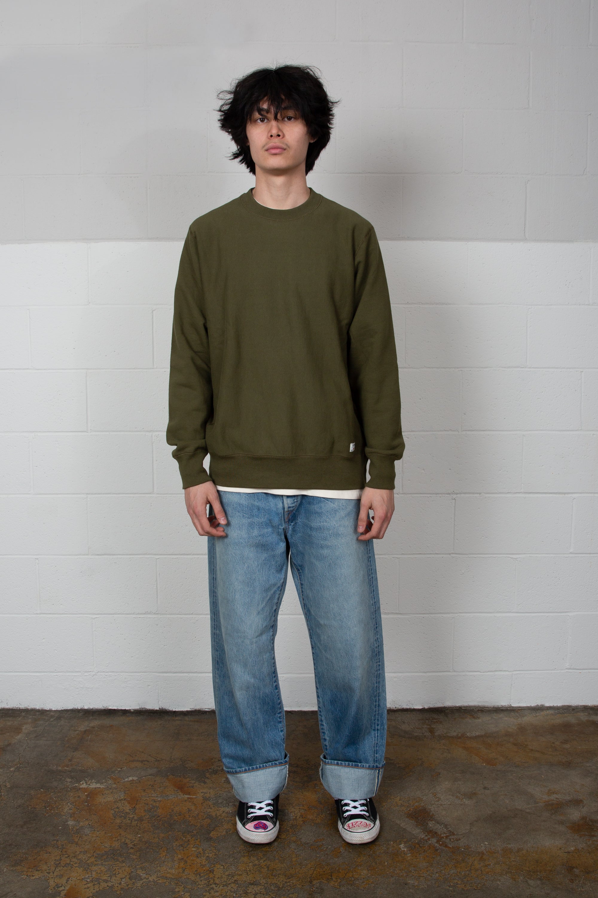 Edwin - CLASSIC CREW - OLIVE