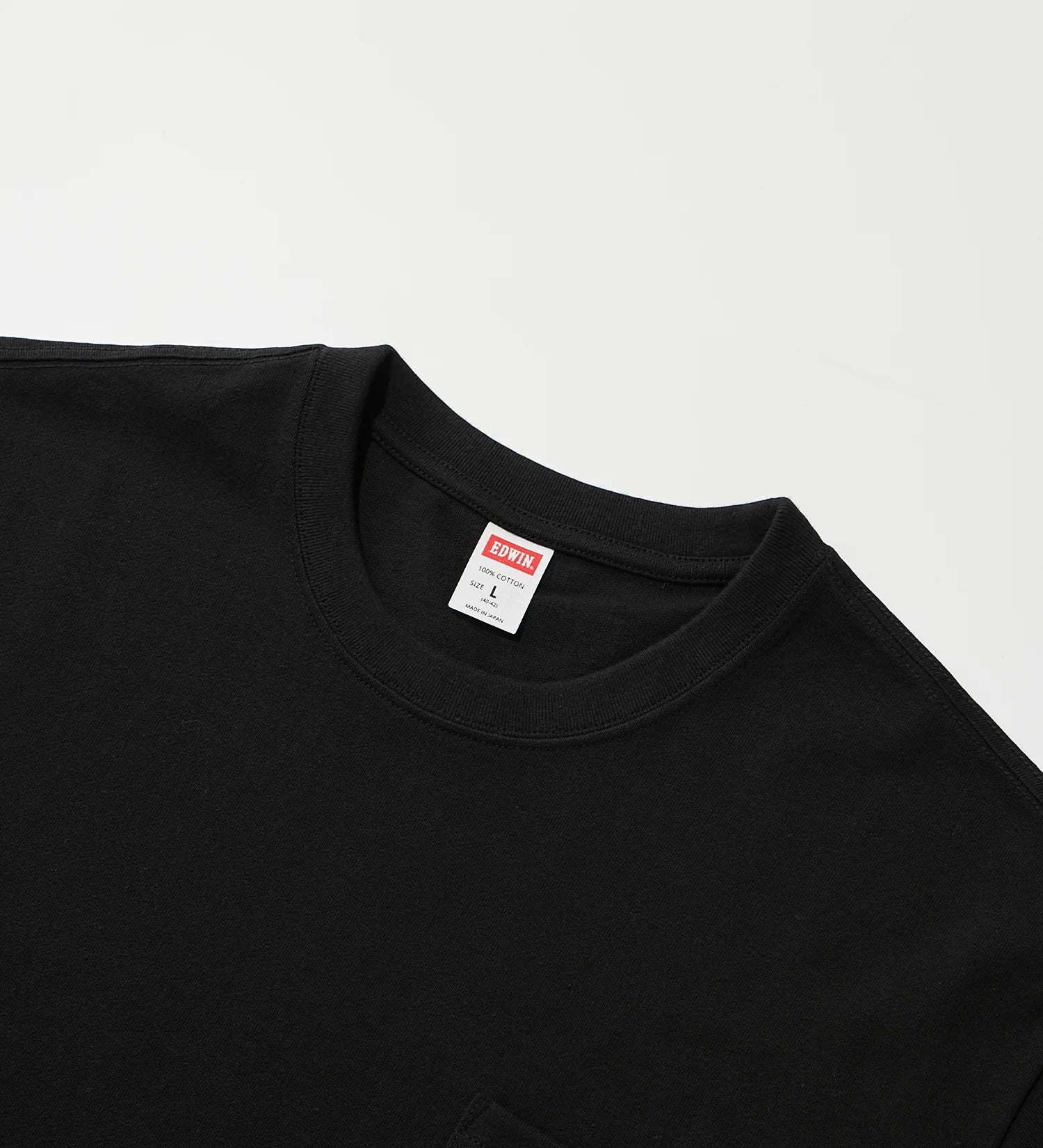 POCKET TEE Black - MADE IN JAPAN