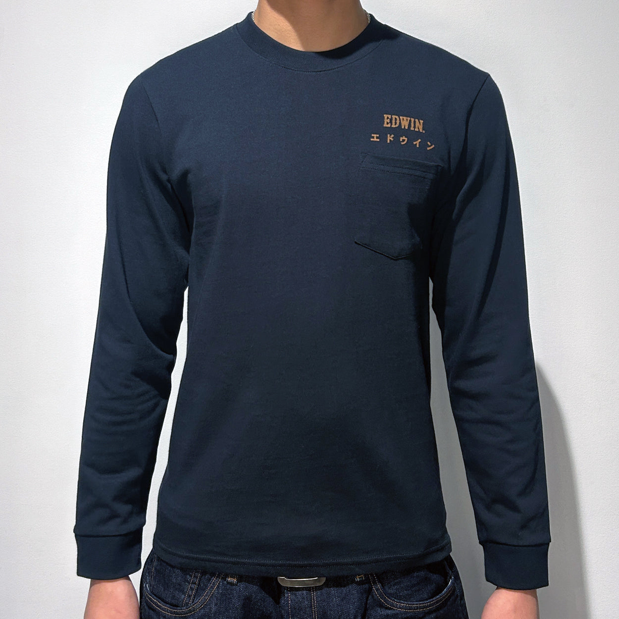 Edwin 16S 100 % Organic Cotton Long Sleeve Pocket Tee