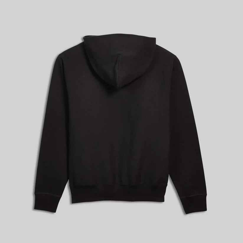 BLACK RELAXED FIT HOODIE