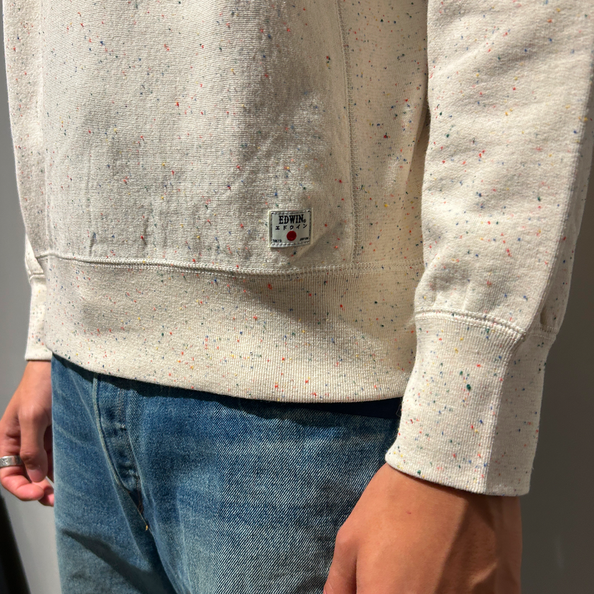 Edwin - CLASSIC CREW - NATURAL SPECKLE