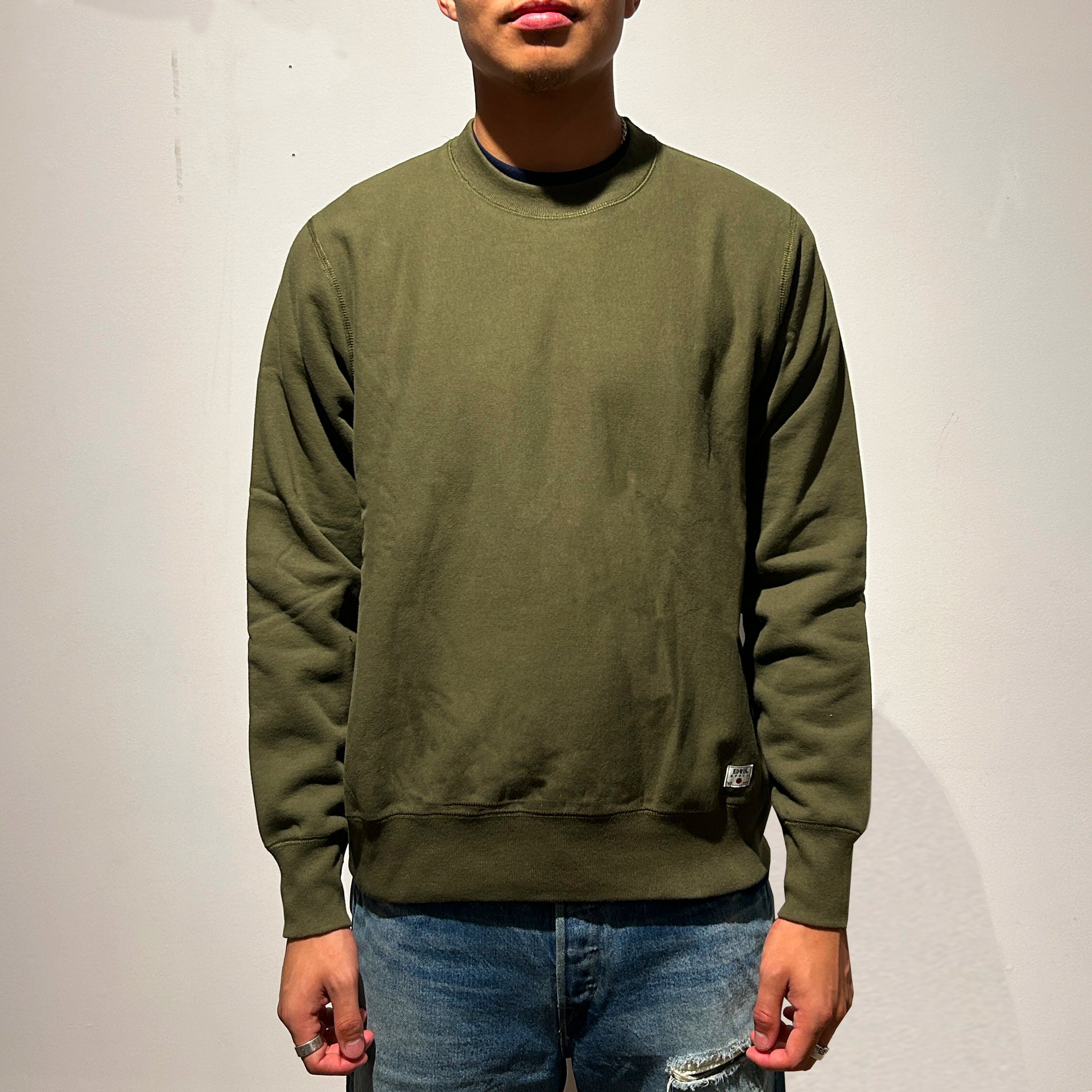 Edwin - CLASSIC CREW - OLIVE